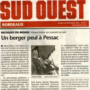 Sud Ouest - septembre 2002